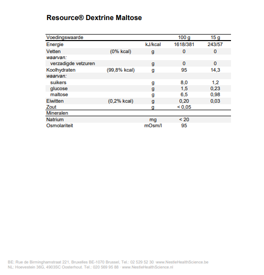 Resource® Dextrine Maltose